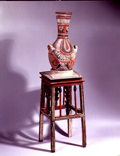Vase på en krakk av New Kingdom Egyptian