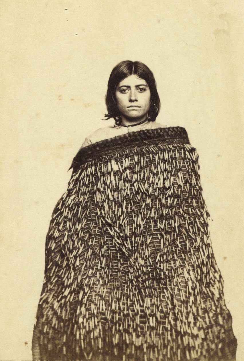 Mina Makata, Half Cast Maorie, ca. 1865 (albumtrykk og wc) av New Zealander Photographer