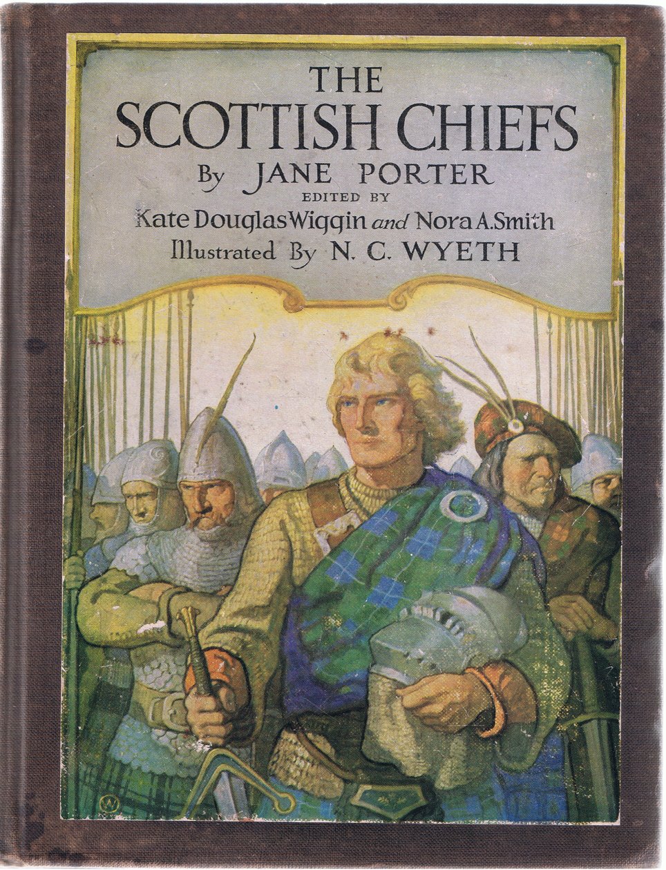 Fronttavledesign, fra The Scottish Chiefs utgitt av Charles Scribner