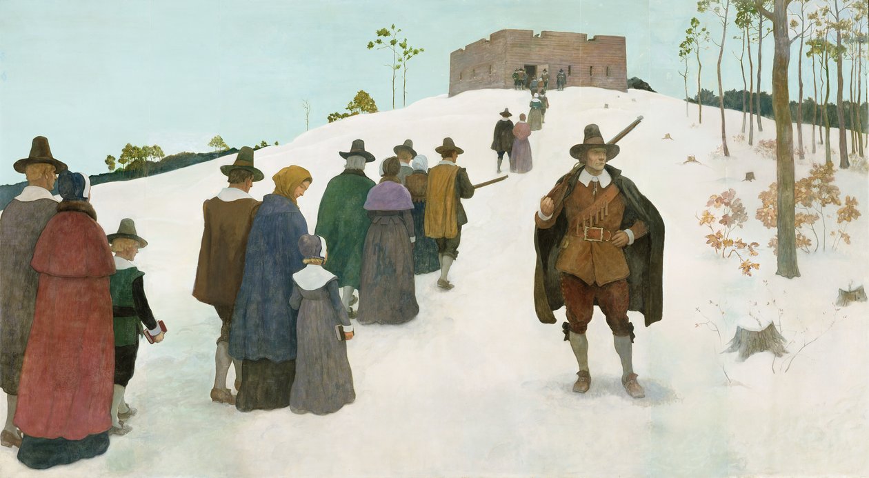 Går til kirken, 1941 av Newell Convers Wyeth