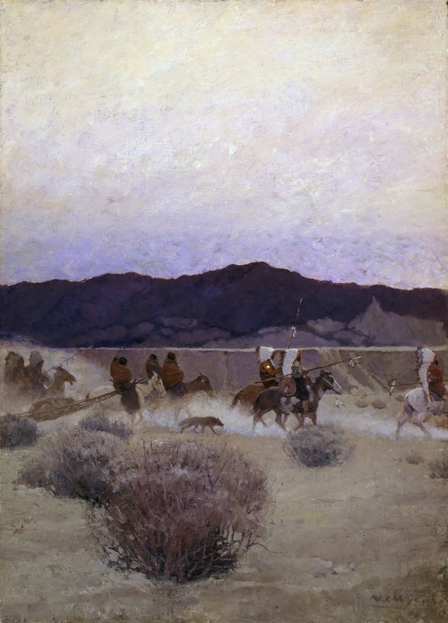 Flytteleir, 1908 av Newell Convers Wyeth