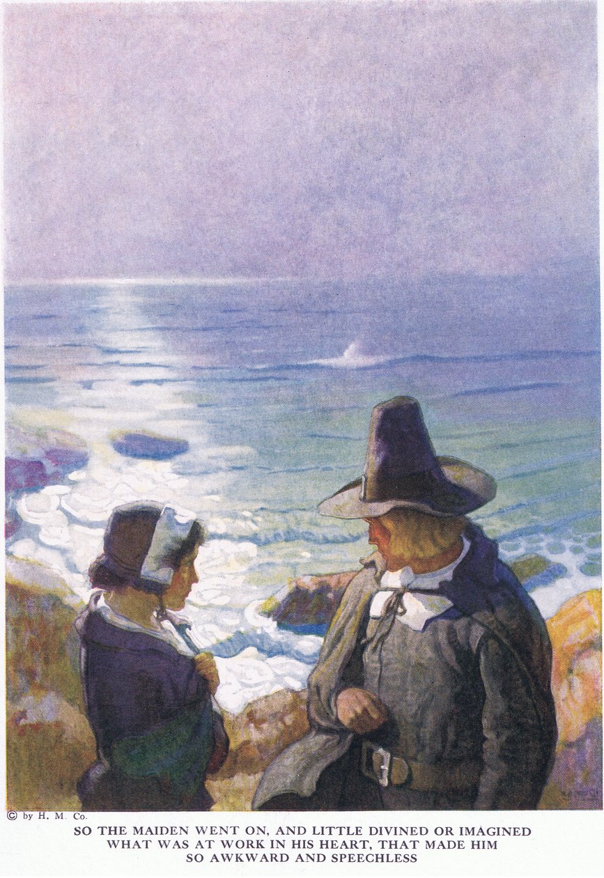 Så jomfruen fortsatte, og lite spådde eller forestilte seg av Newell Convers Wyeth