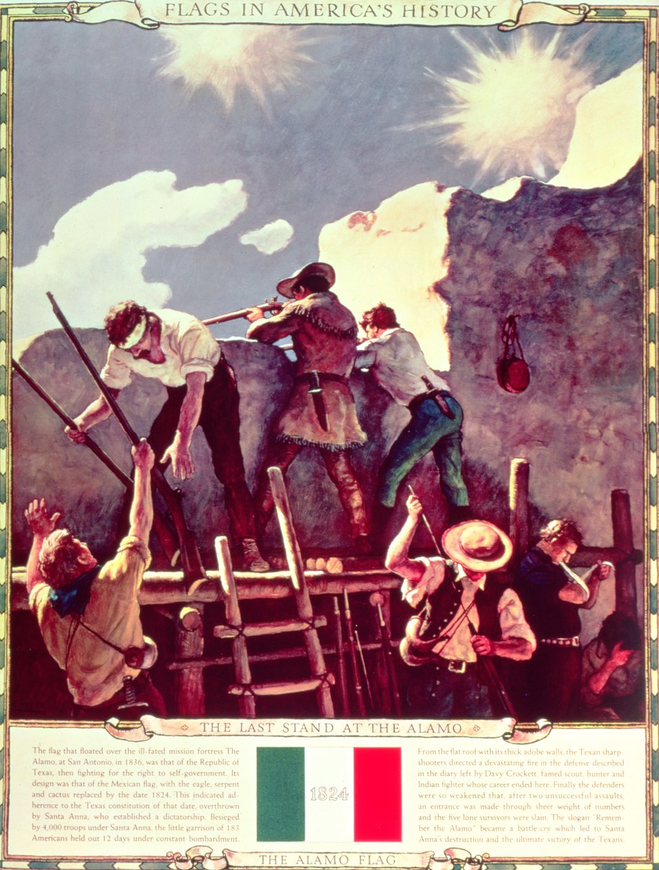 The Last Stand at the Alamo, 6. mars 1836 _ av Newell Convers Wyeth