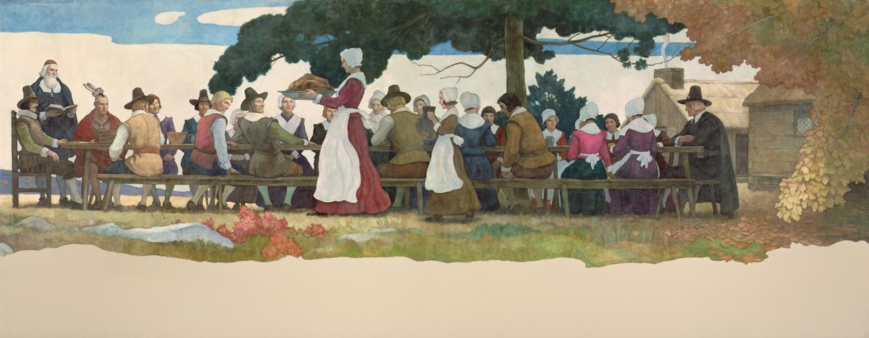 Thanksgiving-festen, 1940 av Newell Convers Wyeth