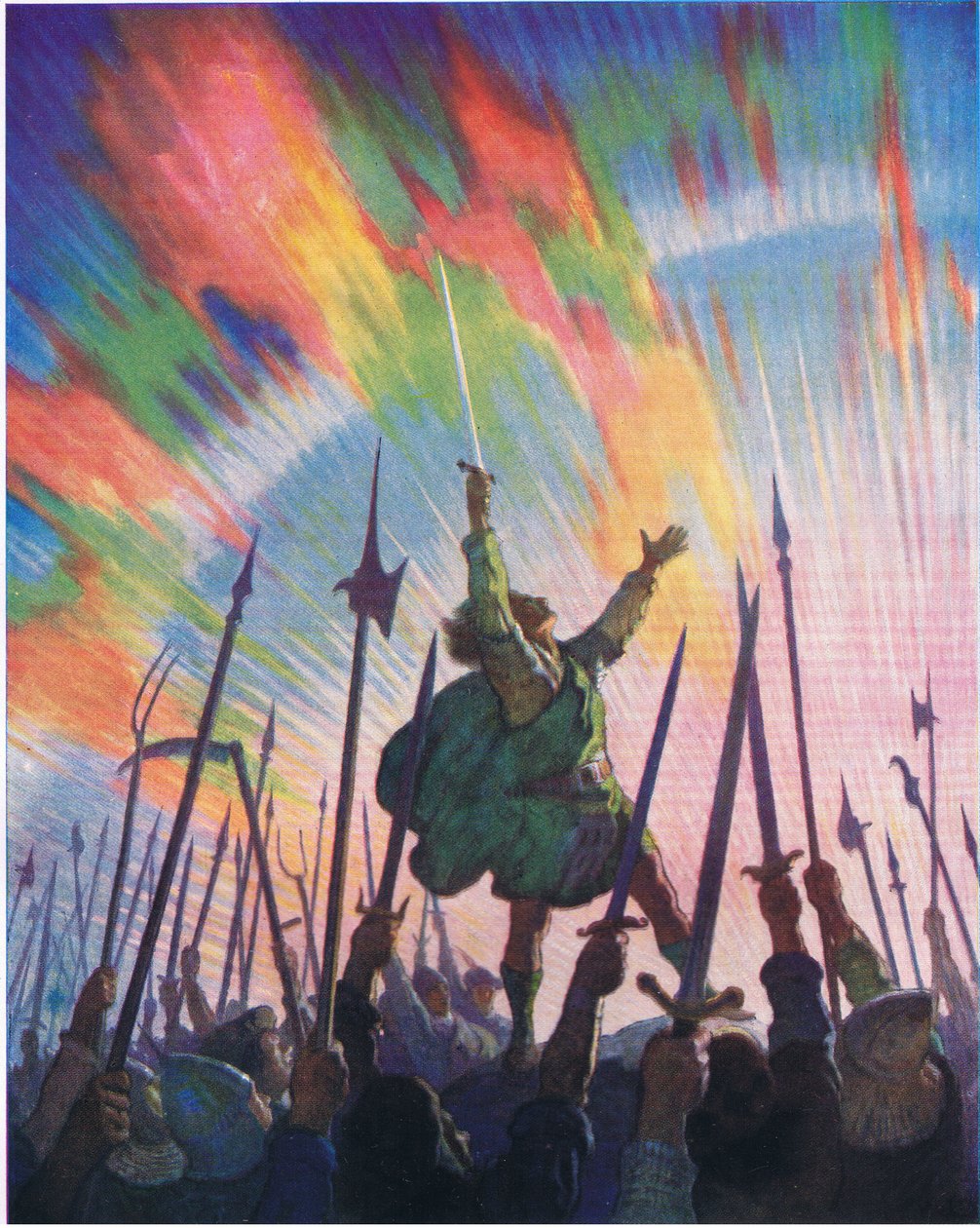 Pantet, fra The Scottish Chiefs utgitt av Charles Scribners Sons, 1930 av Newell Convers Wyeth