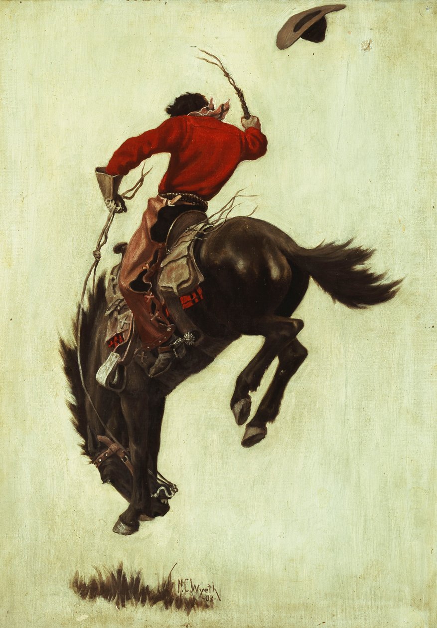 Bucking Bronco av Newell Convers Wyeth