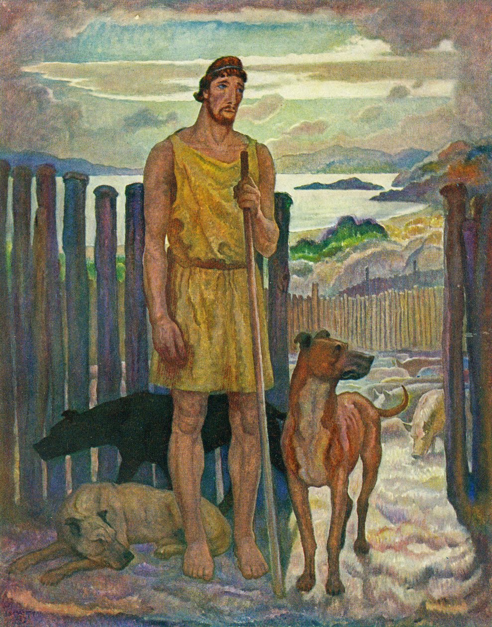 Eumaeus, svinegjeteren av Newell Convers Wyeth