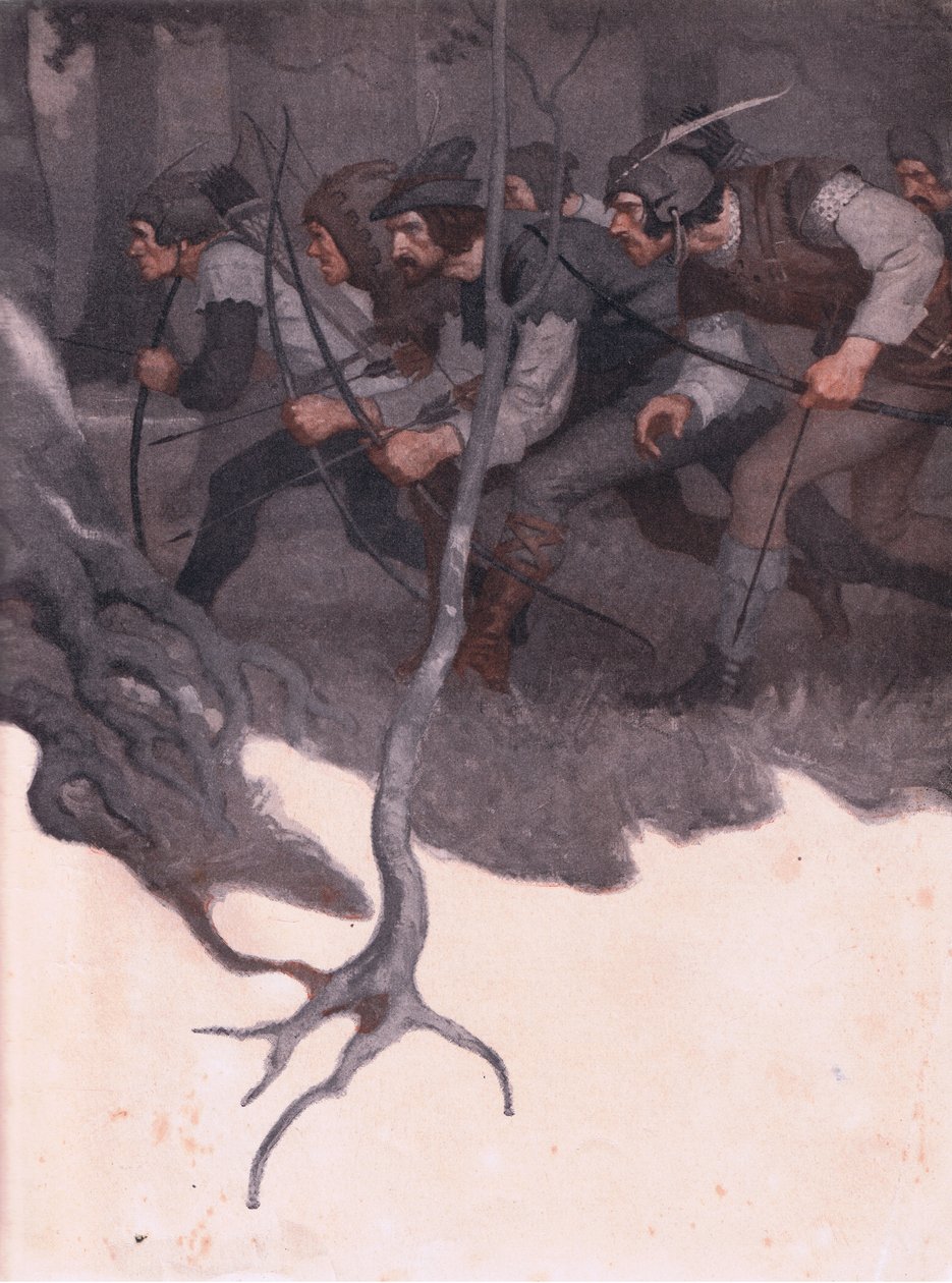 Innvendig omslagsdesign, 1916 av Newell Convers Wyeth