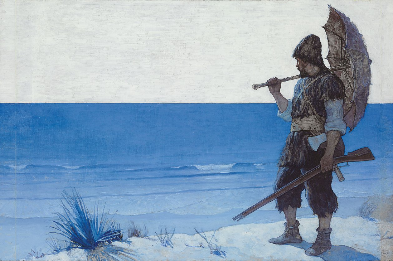 Robinson Crusoe: Sluttpapir av Newell Convers Wyeth