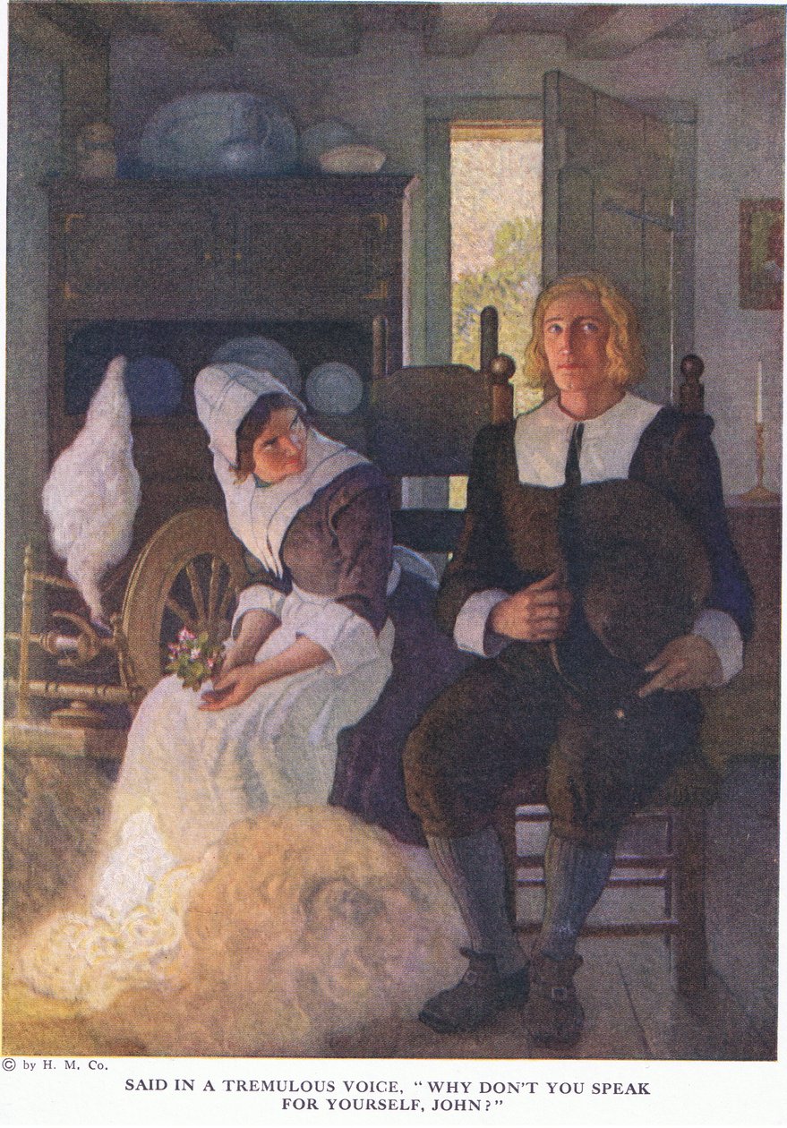 Sagt med skjelvende stemme, hvorfor snakker du ikke for deg selv, John av Newell Convers Wyeth