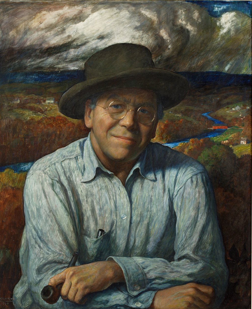 Selvportrett av Newell Convers Wyeth