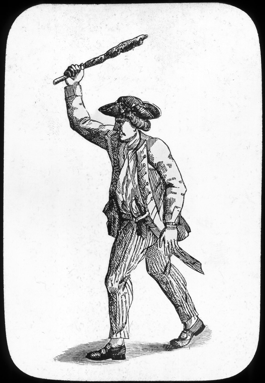 Britisk sjømann med kølle, 1779 av Newton and Co