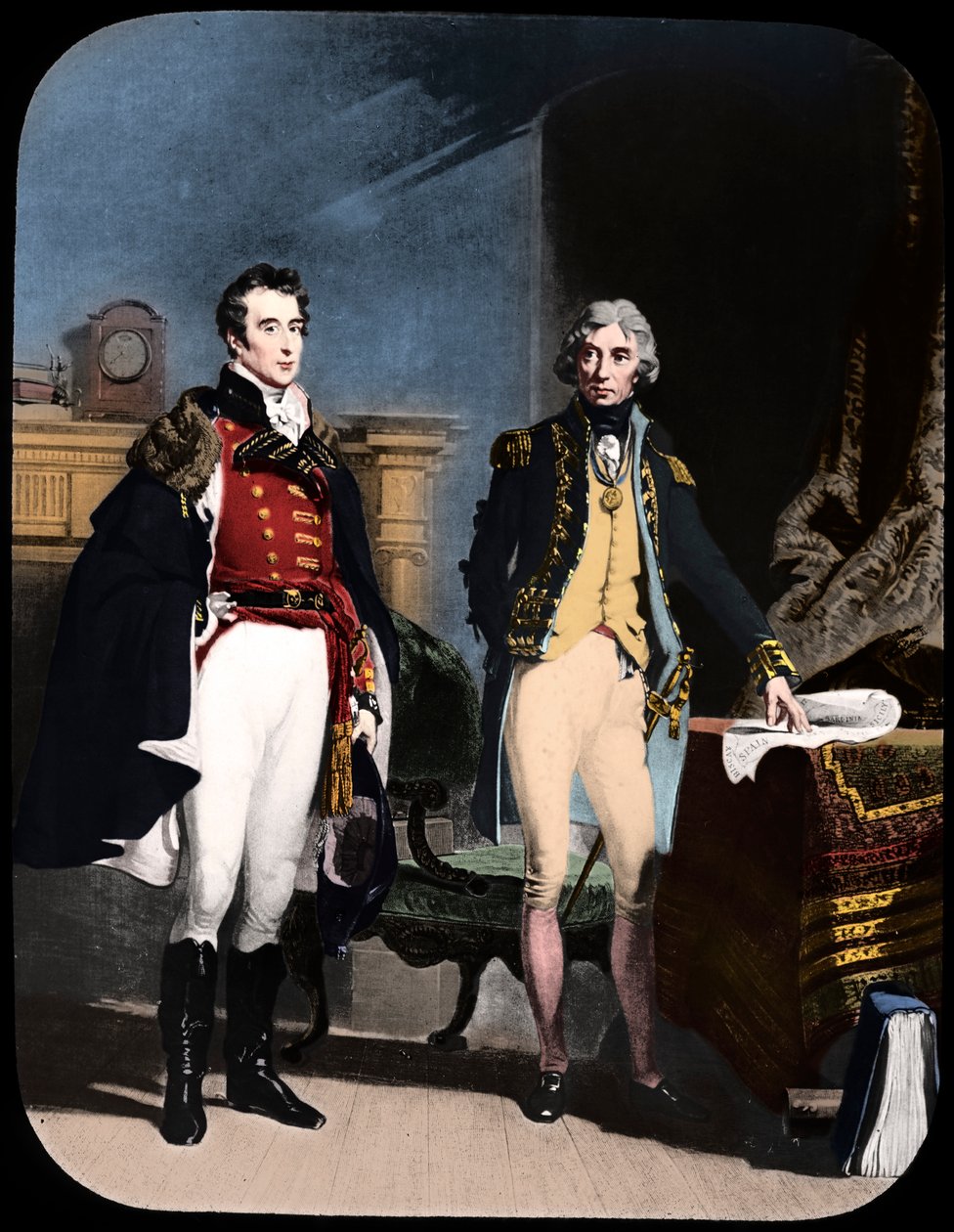 Hæren og marinen, Wellington og Nelson, c1805. av Newton and Co