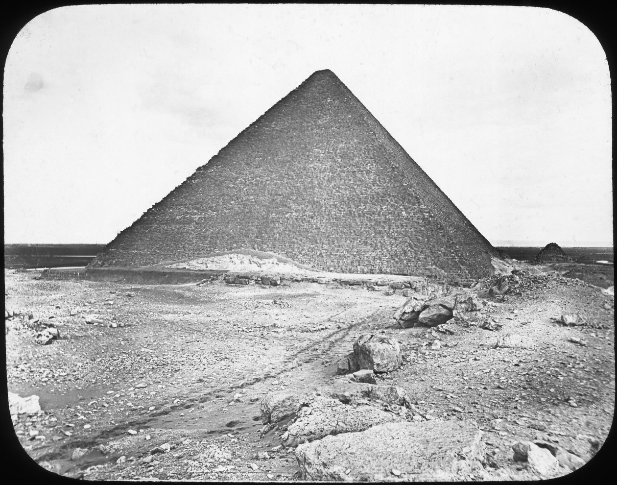 Den store pyramiden til Khufu Cheops, Giza, Egypt, c1890 av Newton and Co