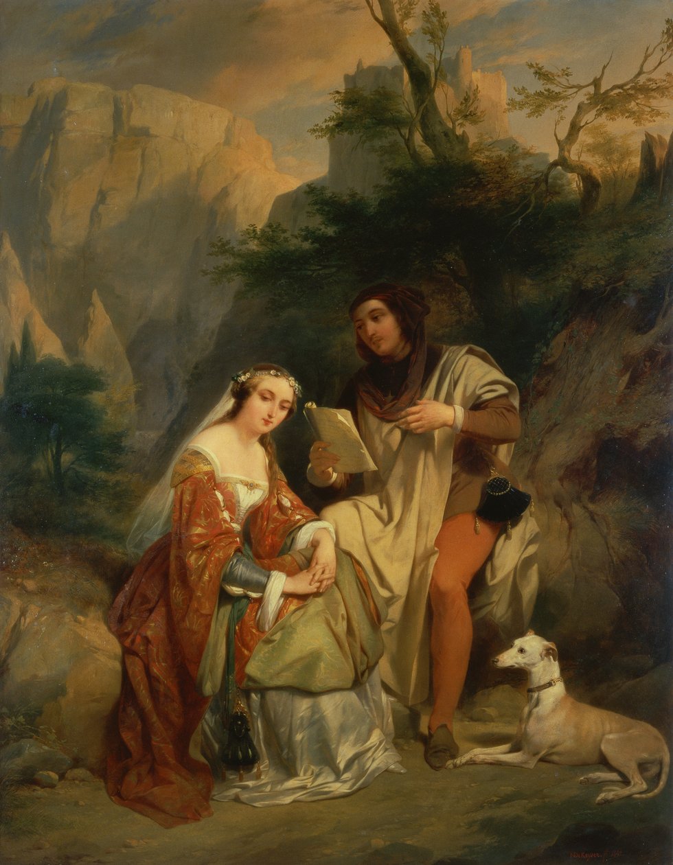 Petrarch og Laura av Nicaise de Keyser