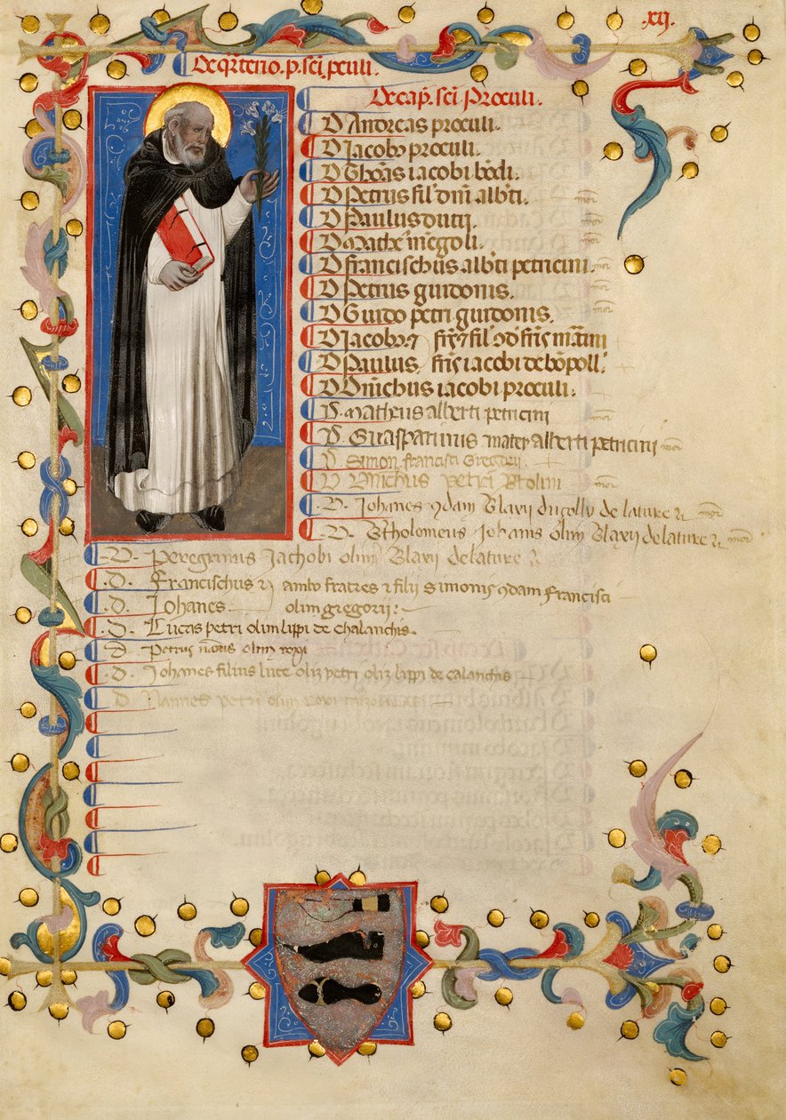 Saint Dominic av Niccolò Giacomo da di Bologna