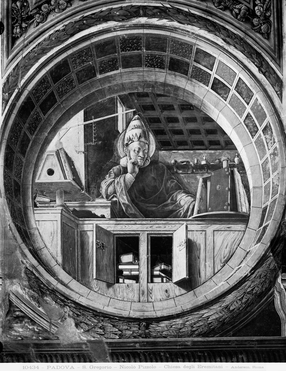 St. Gregory, ca. 1450-52 (fresco) av Niccolò Pizzolo