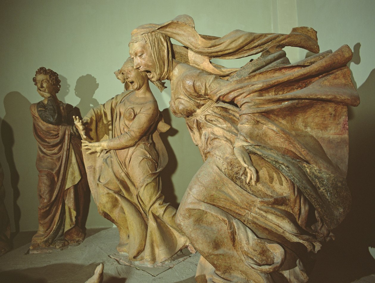 Jomfru Maria, fra klagesangen (terrakotta) av Niccolo dell Arca