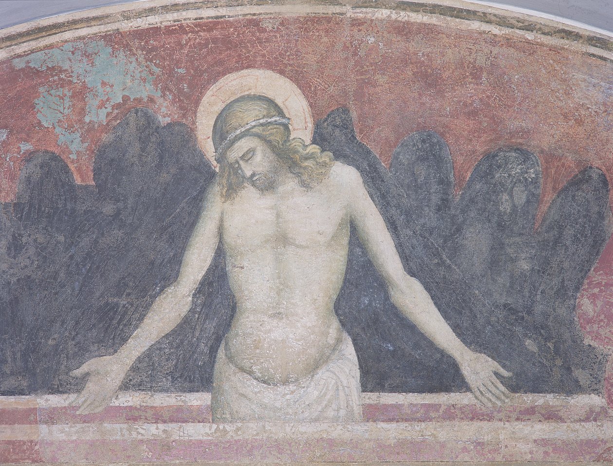 Kristus i Pieta, 1365-70 av Niccolo di Tommaso