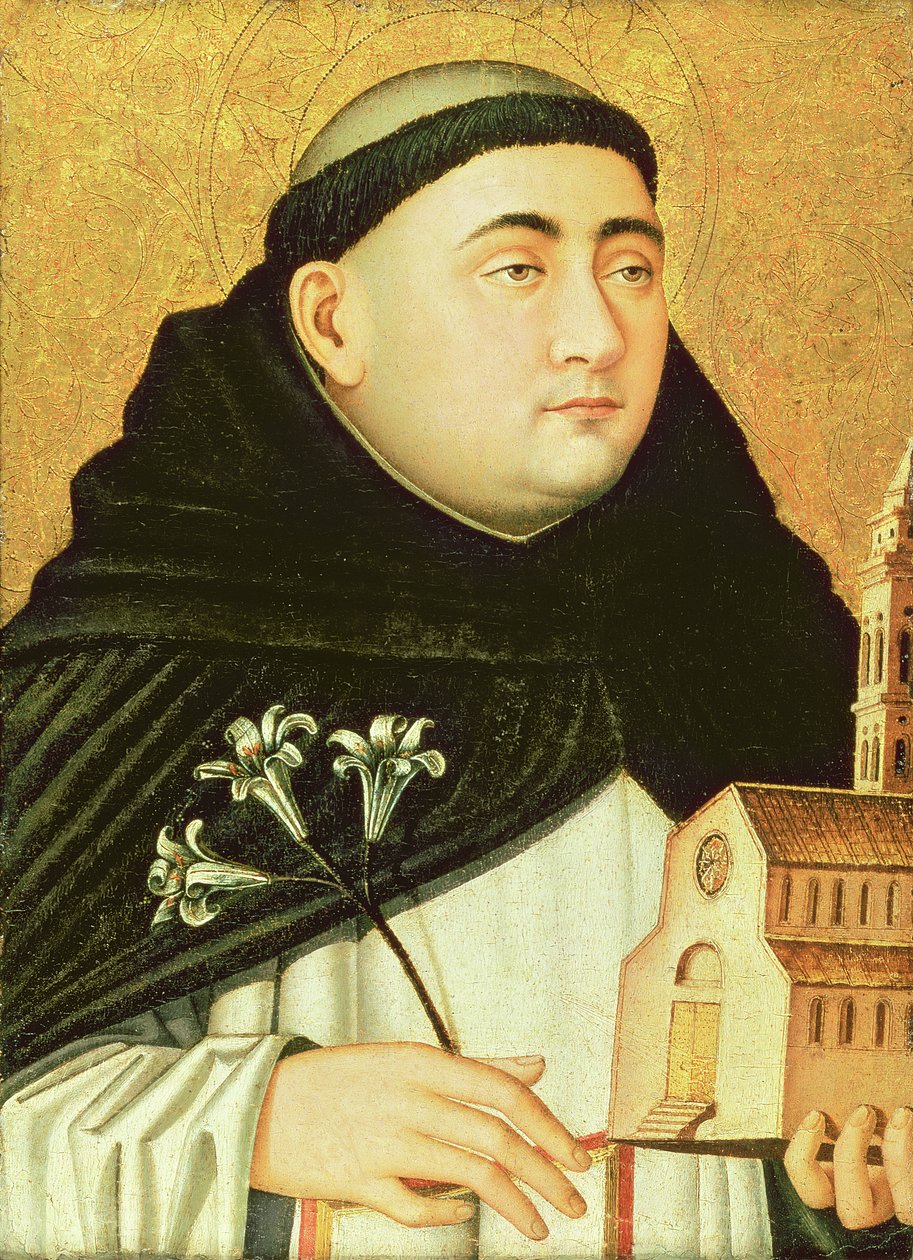 Byste av Saint Dominic, ca. 1455 av Niccolo Antonio Colantonio