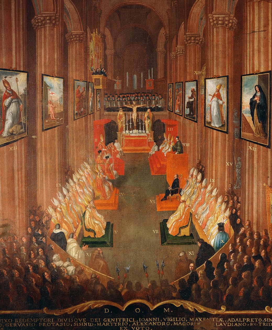 Åpningsmøtet for Trientkonsilet i 1545 av Niccolo Dorigati