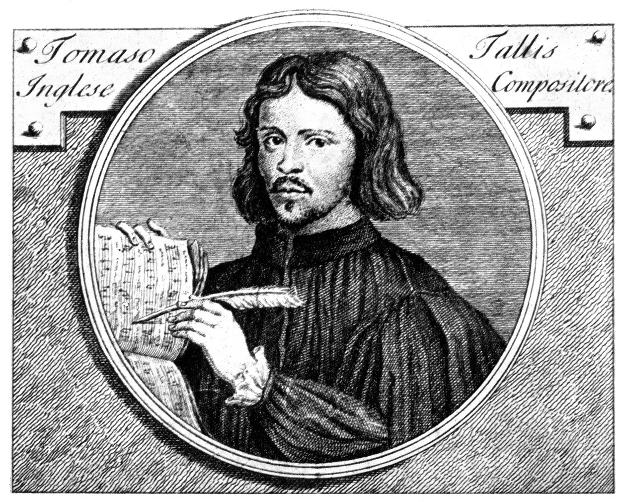 Thomas Tallis, c1505-1585, engelsk organist og komponist, 1700 av Niccolo Francesco Haym