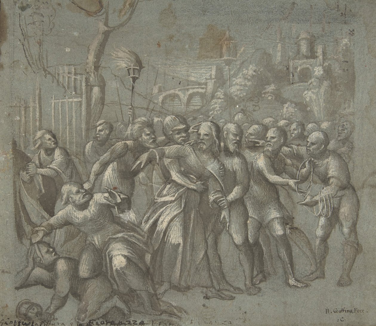 Arrestasjonen av Kristus, ca. 1545-46. av Niccolo Giolfino