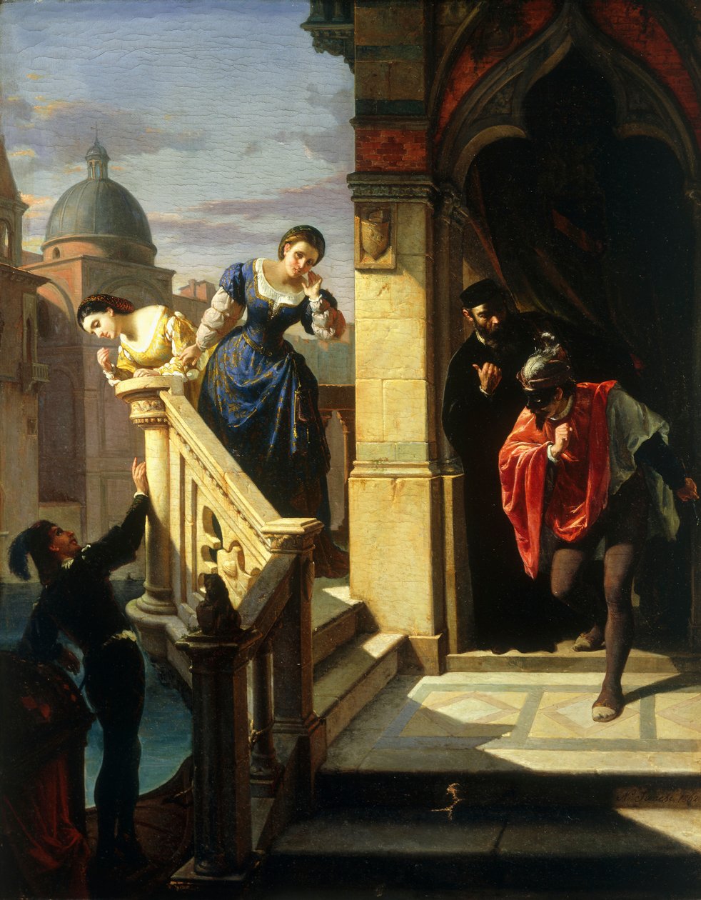 Venetianske intriger, 1862 av Niccolo Sanesi