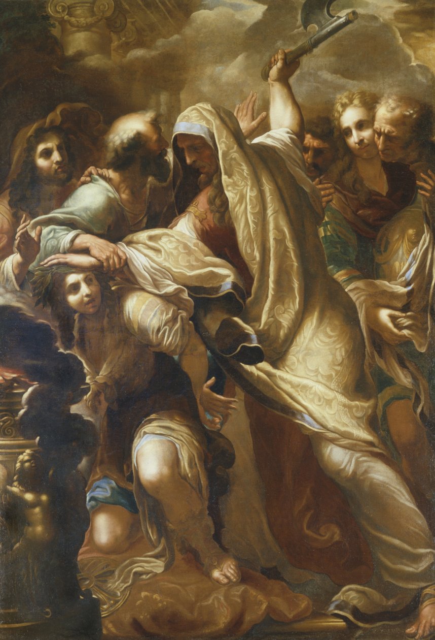The Sacrifice of Iphigenia (olje på lerret) av Niccolo Tornioli
