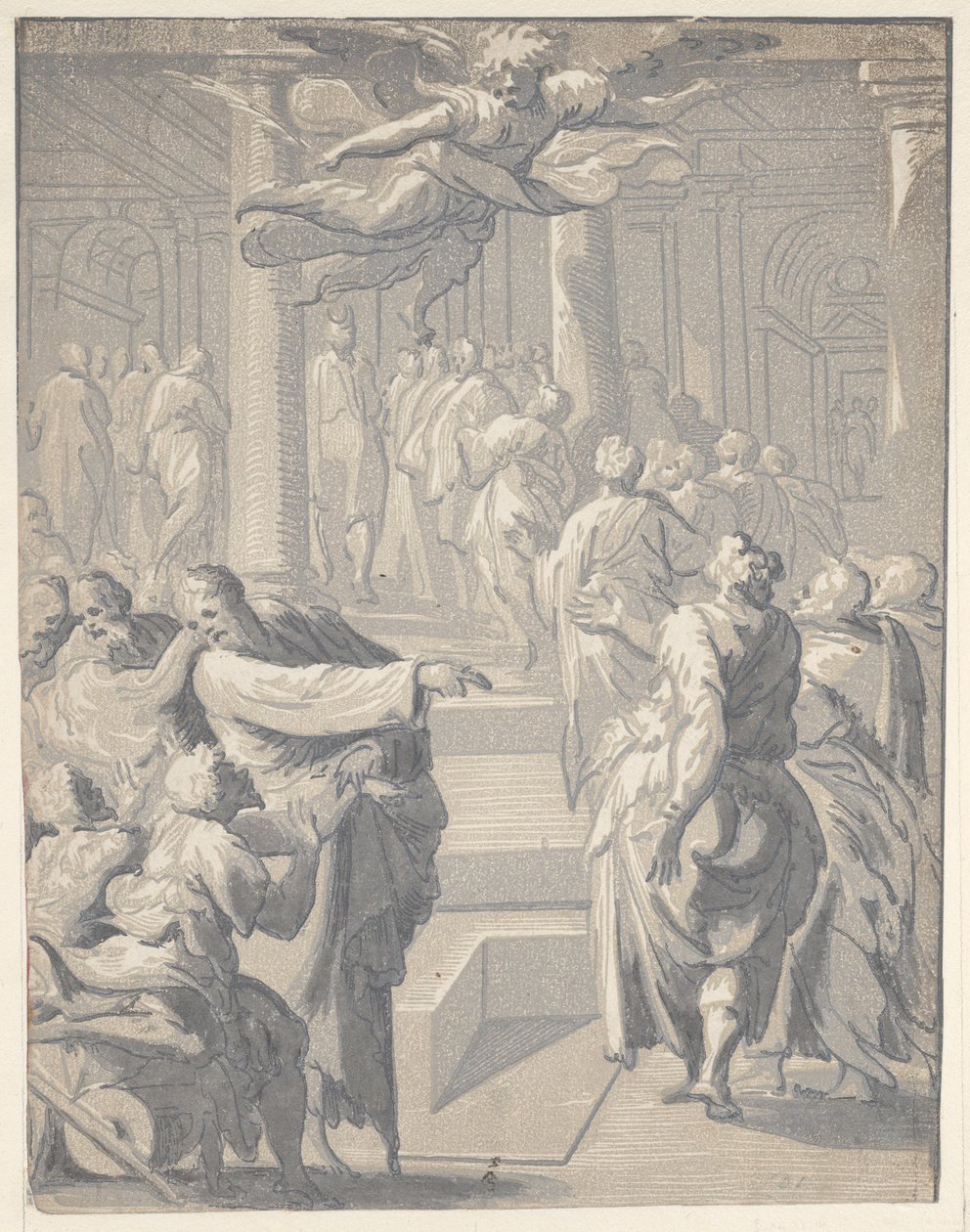 Kristus helbreder den lamme, 1540-50., 1540-50. av Niccolo Vicentino