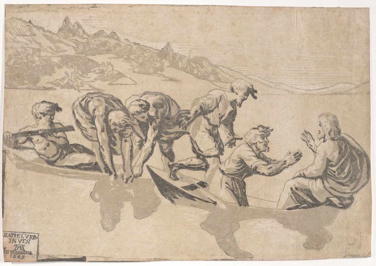 The Miraculous Draft of Fishes, 1540-1550 republisert 1609., 1540-1550 republisert 1609. av Niccolo Vicentino