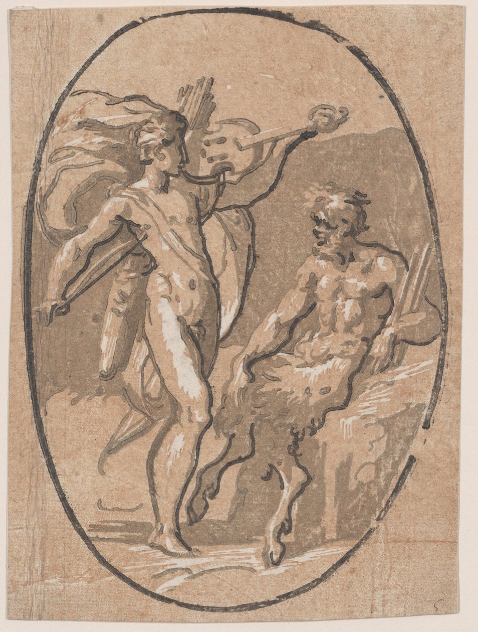Konkurransen mellom Apollo og Marsyas, ca. 1540-1 av Niccolo Vicentino