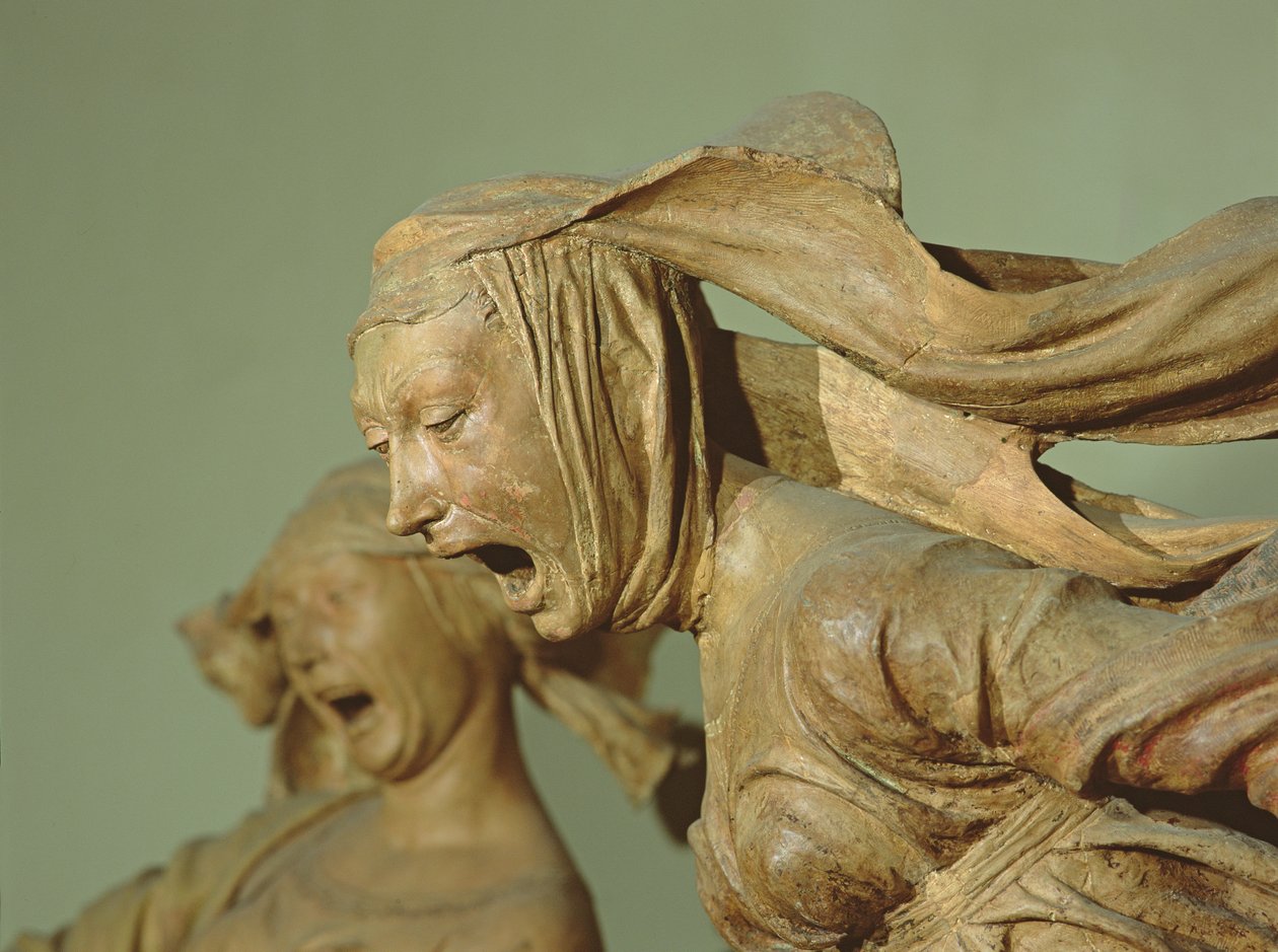 Jomfru Maria, fra klagesangen (terrakotta) av Niccolo dell Arca