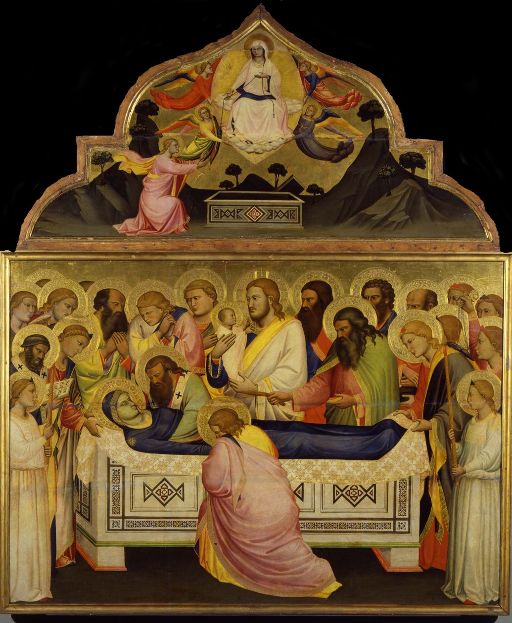 Jomfruens død, ca 1370-1375 av Niccolo di Pietro Gerini