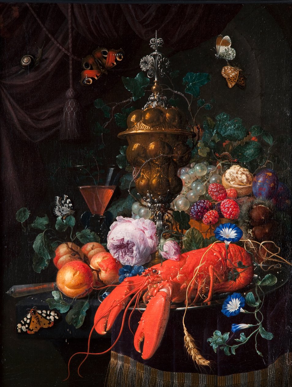 Stilleben med hummer, 1678 av Nicholaes van Verendael