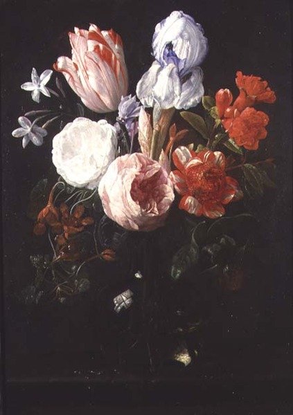 Stilleben med blomster av Nicholaes van Verendael