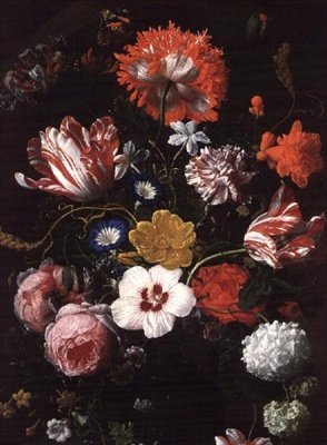 Stilleben med blomster av Nicholaes van Verendael
