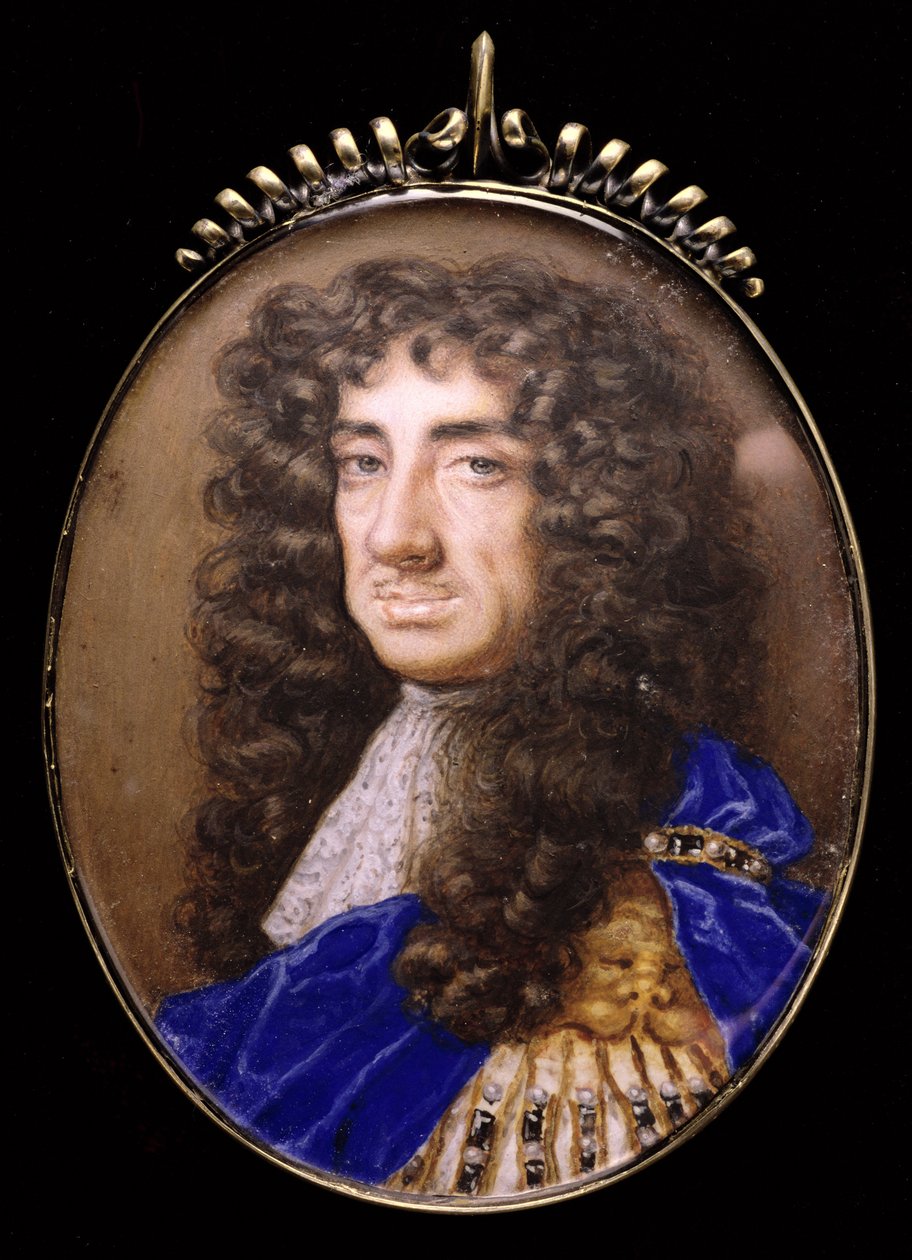 No.3834 Kong Charles II av England (1630-85), ca. 1675 av Nicholas Dixon