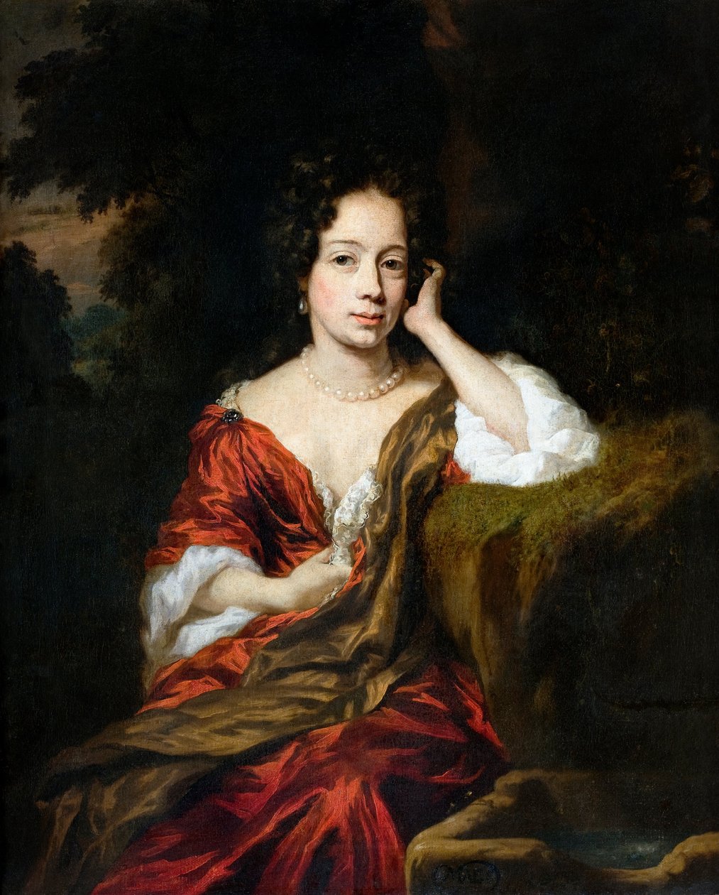 Portrett av en kvinne av Nicholas Maes