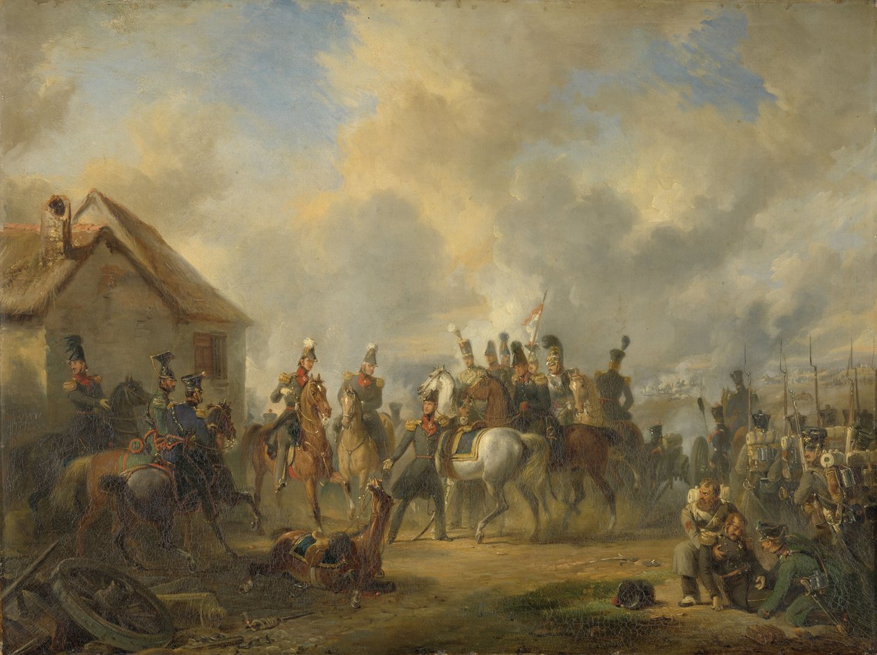 Slaget ved Bautersem under Ten Days Campaign, 1833 av Nicholas Pieneman