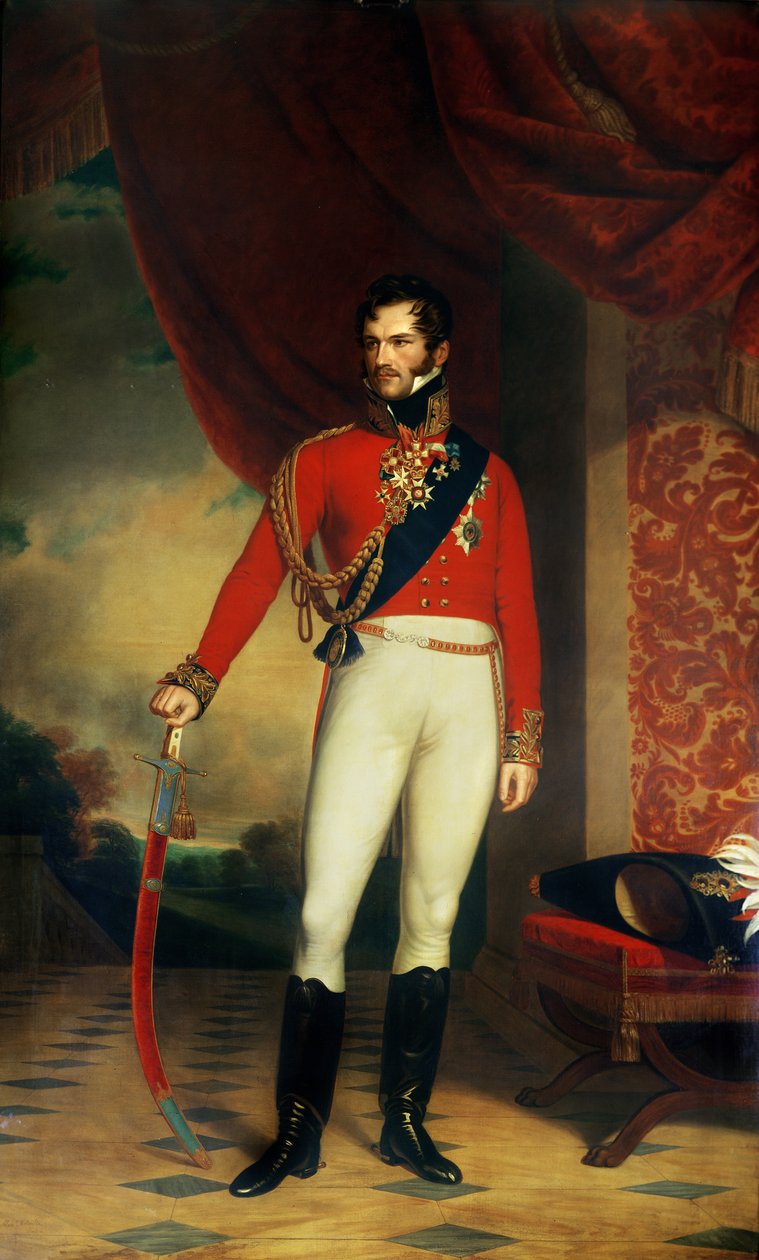 Prinsen av Orange, senere kong Vilhelm II av Nederland (1792-1849) av Nicholas Pieneman