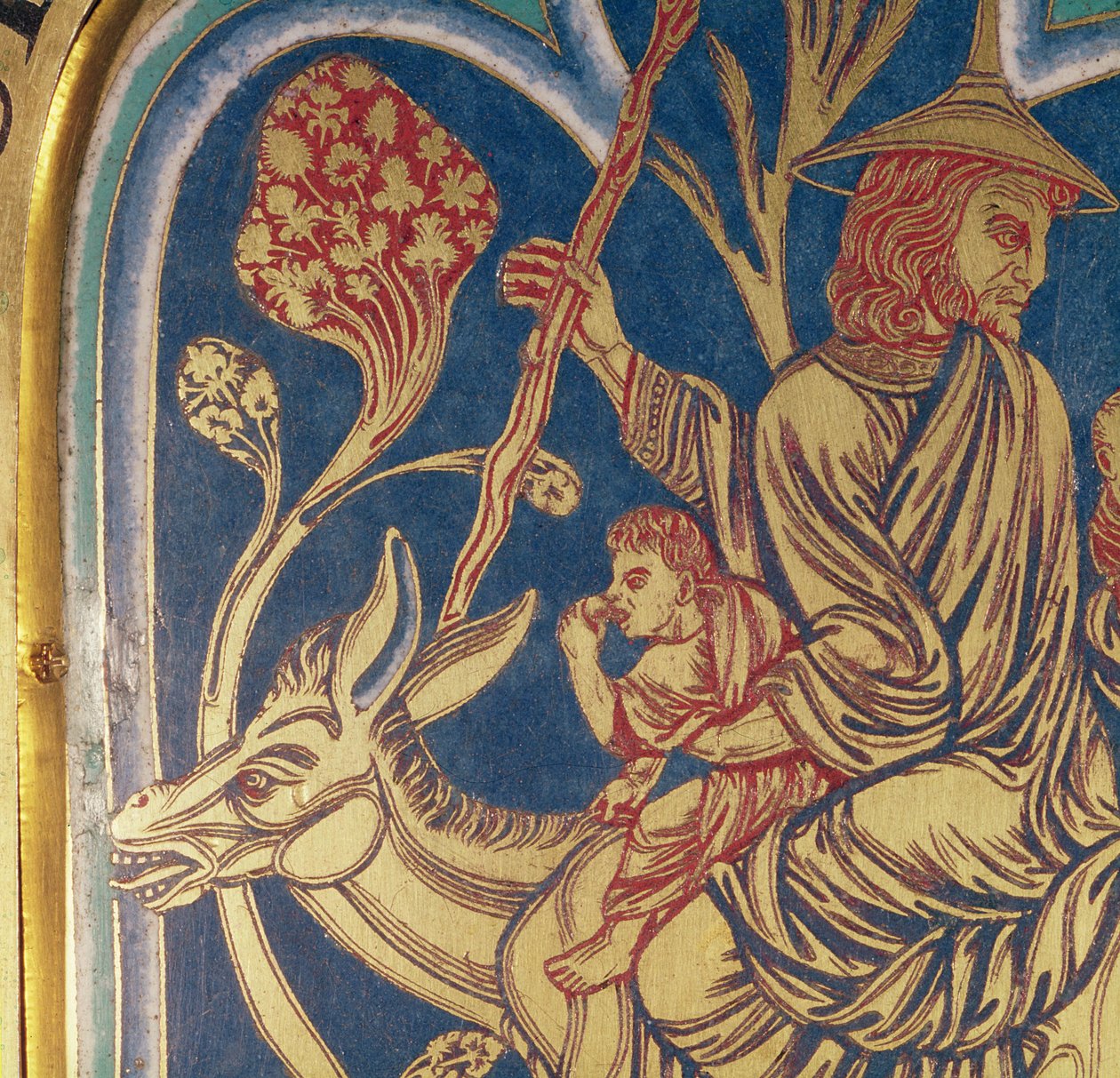 Verduner-alteret, detalj av en panelkant, 1181 champleve-emaljeverk av Nicholas of Verdun