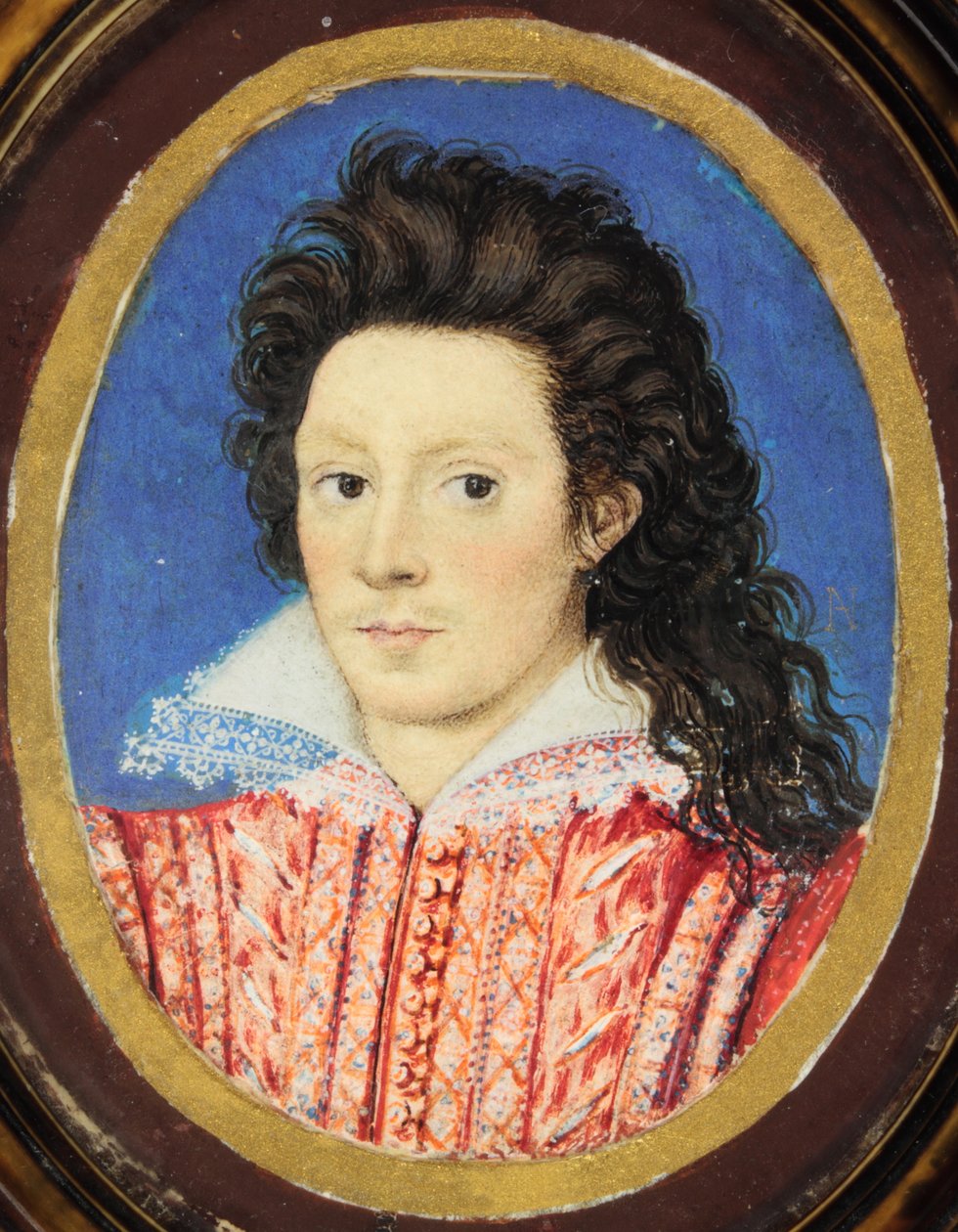 John Harington, 2nd Lord Harington of Exton (akvarell på vellum) av Nicholas (attr.to) Hilliard
