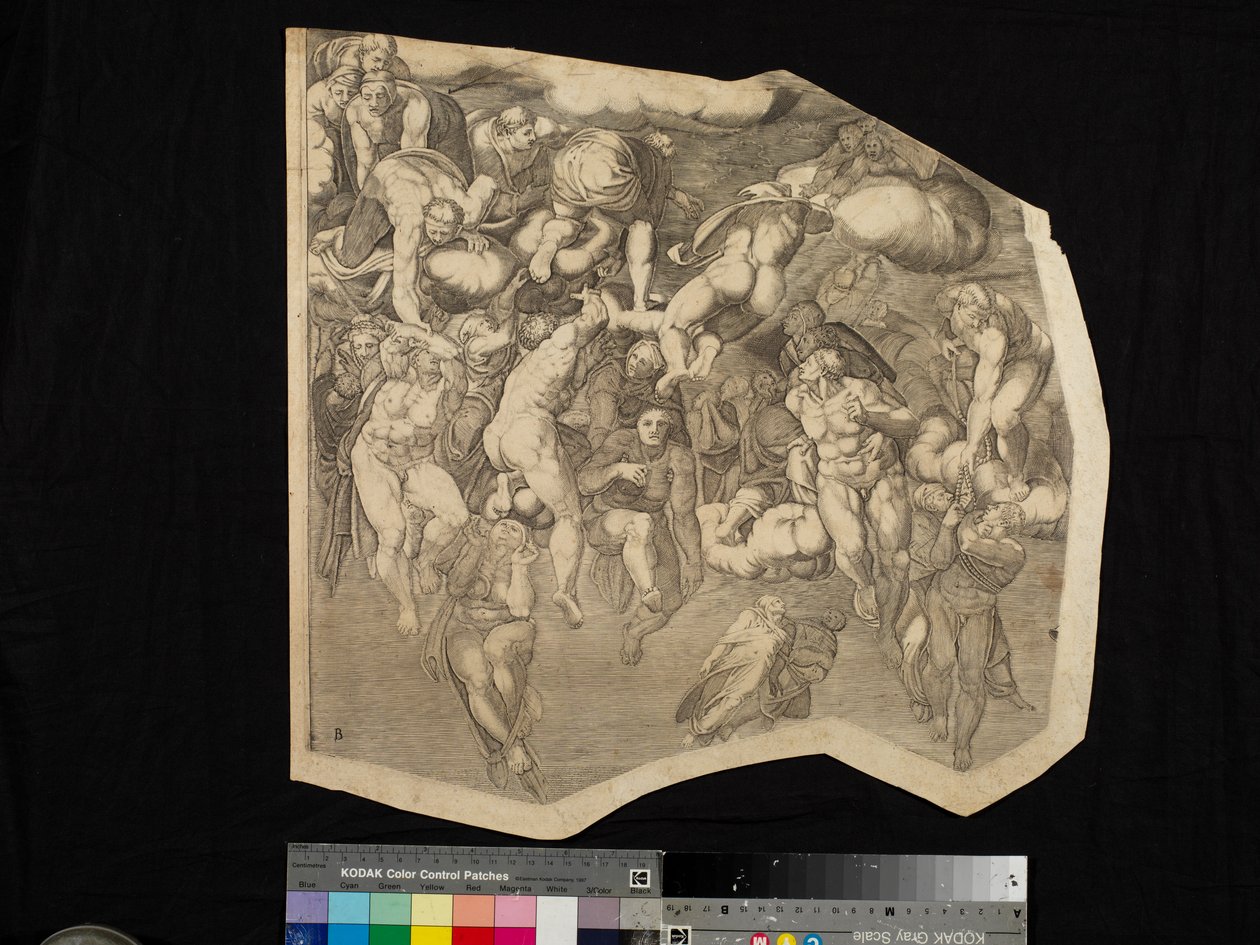 Scene fra The Last Judgment av Nicholas Beatrizet
