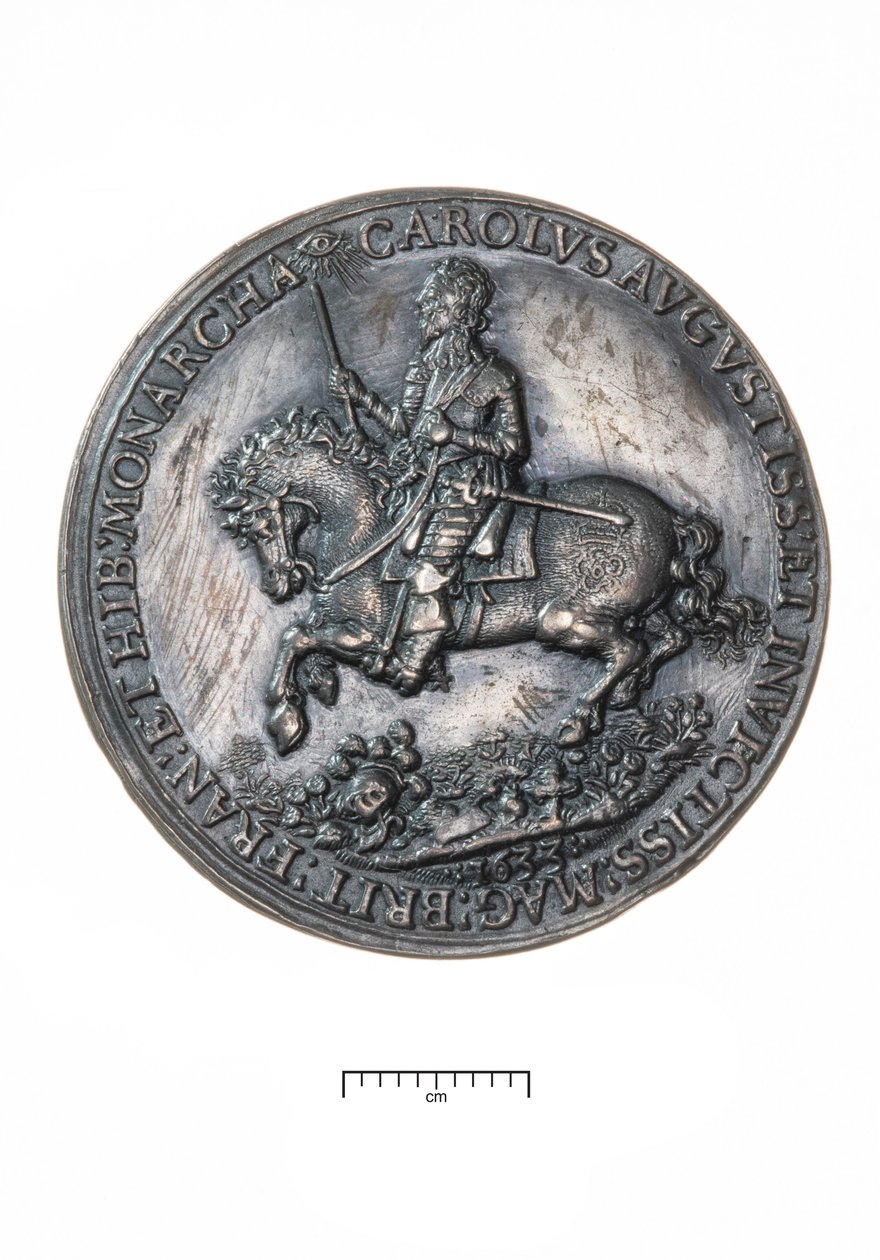 Charles I, Gå tilbake til London etter kroningen i Edinburgh, 1633 (sølv) av Nicholas Briot