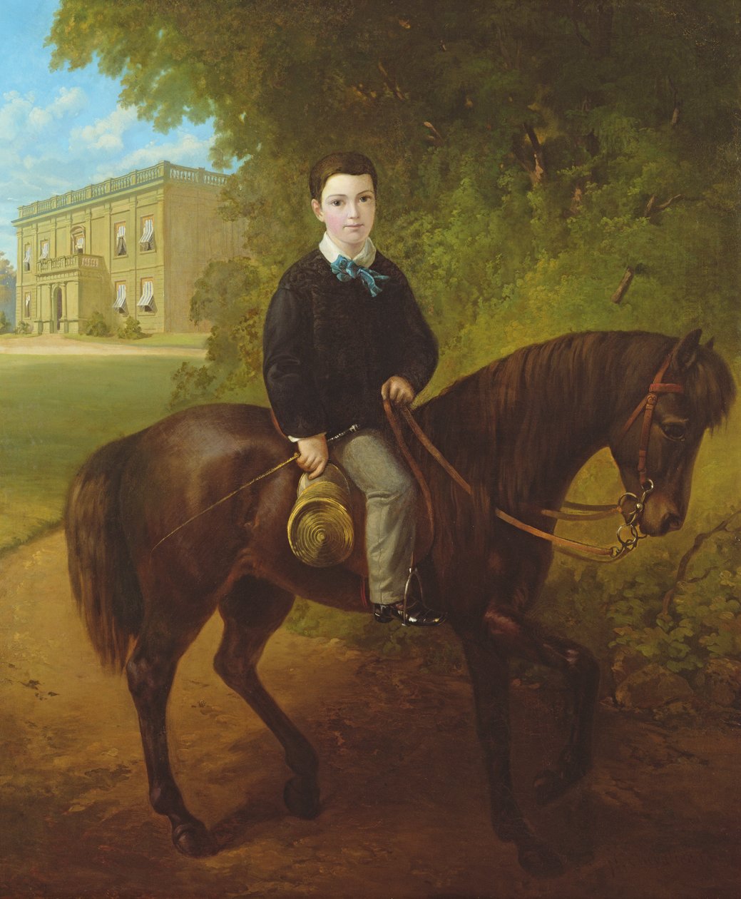 Portrett av mester George Holmes, 1860 av Nicholas Chevalier