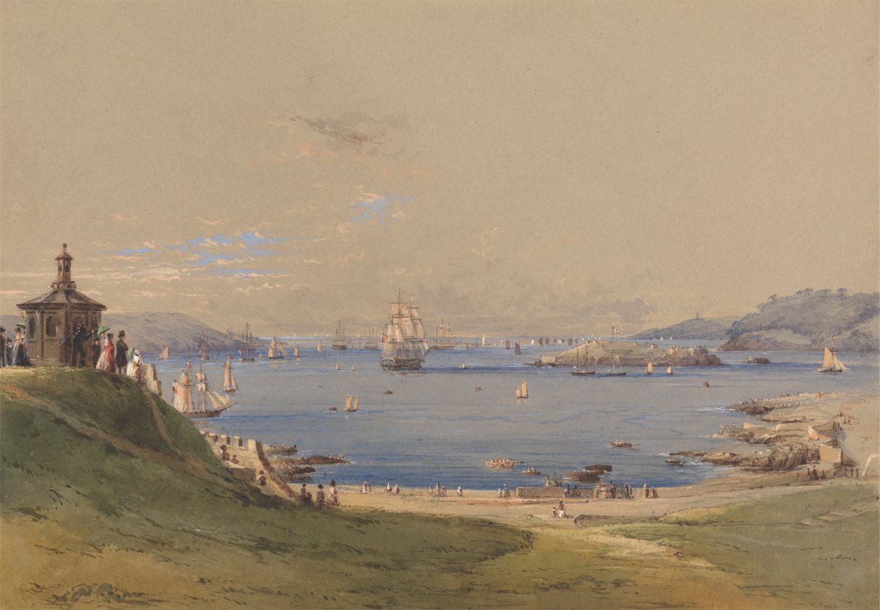 Plymouth Sound fra Hoe av Nicholas Condy