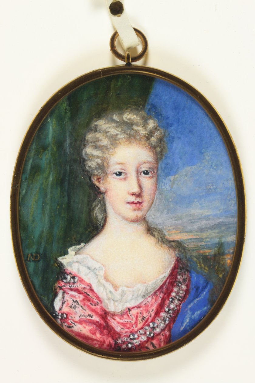 Lady Henrietta Cavendish Harley, etterpå grevinne av Oxford (emalje) av Nicholas Dixon
