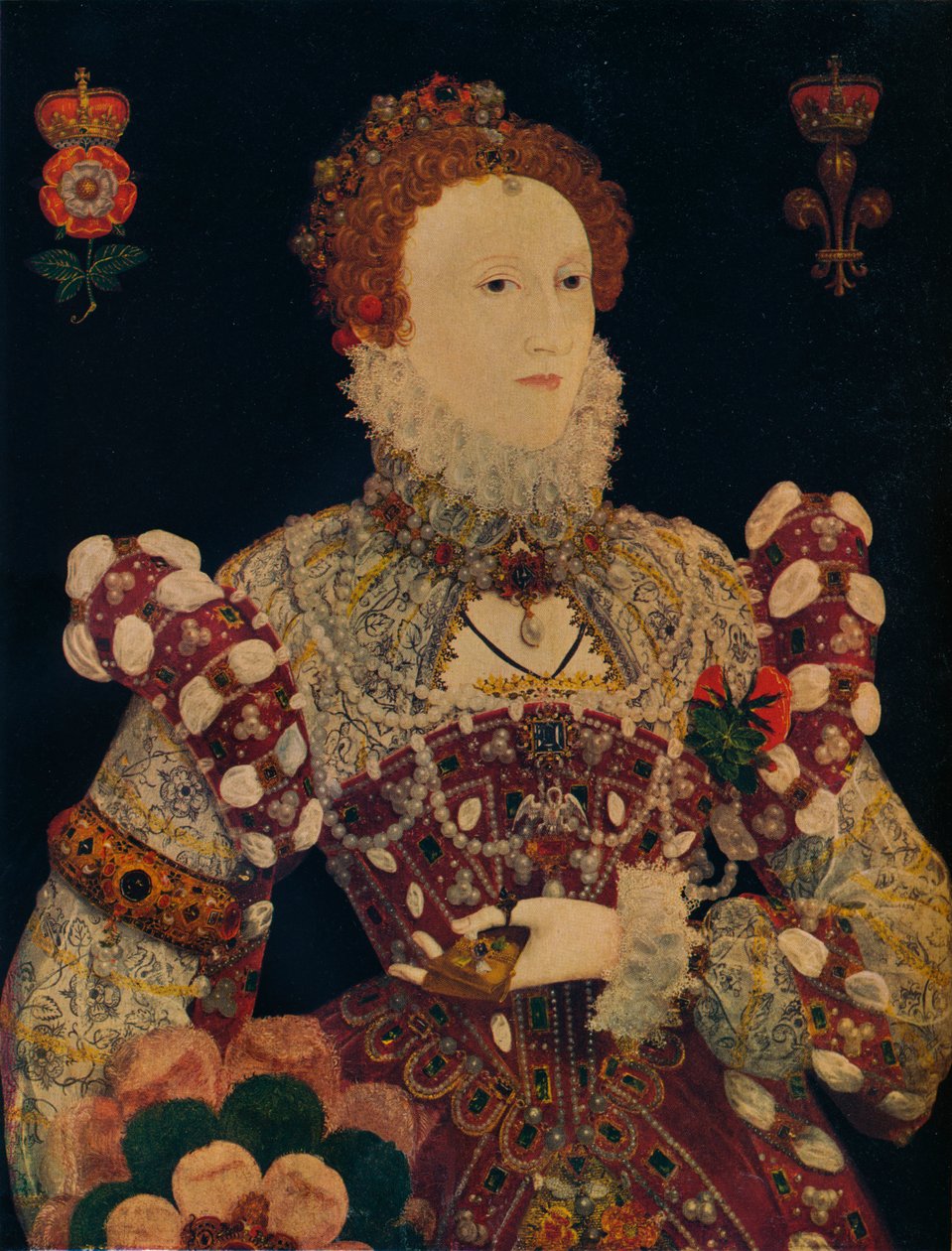 Elizabeth I, dronning av England og Irland, c1574 av Nicholas Hilliard