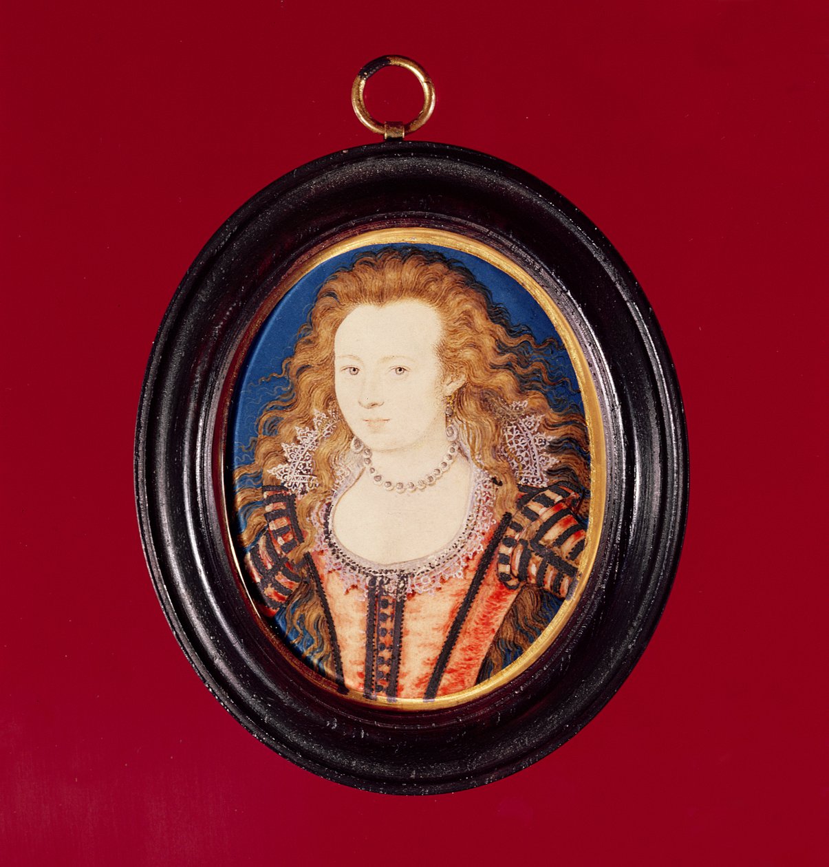 Elizabeth av Böhmen, kone til kurfyrst Palatine Frederick V, datter av James I av Nicholas Hilliard